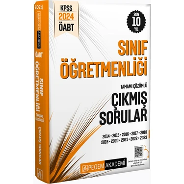 Pegem Akademi Yayıncılık 2024 KPSS ÖABT Sınıf Öğretmenliği Tamamı Çözümlü Çıkmış