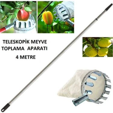 Formosa Meyve Toplama Aparatı Sepeti Çap Ø16 cm 4 Metre Teloskopik