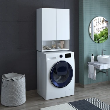 Banos Roomart Cu3 Çok Amaçlı Çamaşır Makinesi Üst Banyo Dolabı -