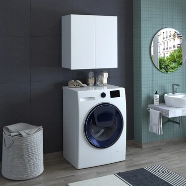 Banos Roomart Cu1 Çok Amaçlı Çamaşır Makinesi Üst Banyo Dolabı -
