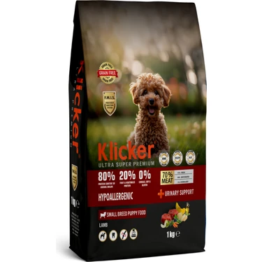 Klicker Mini Irk Yavru Köpek Maması Kuzulu Hipoalerjenik – 1