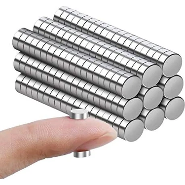 Hdg Yuvarlak Küçük Neodyum Mıknatıslar Çap: 6mm Kalınlık