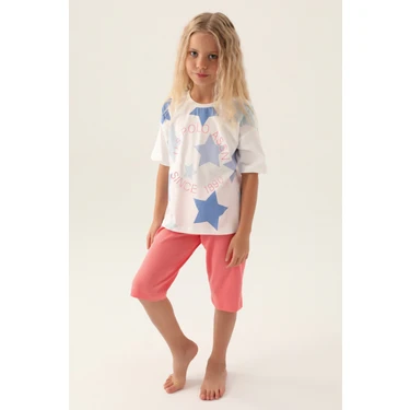 U.S. Polo Assn. Kız Çocuk Pembe Şortlu Alt Üst Takım