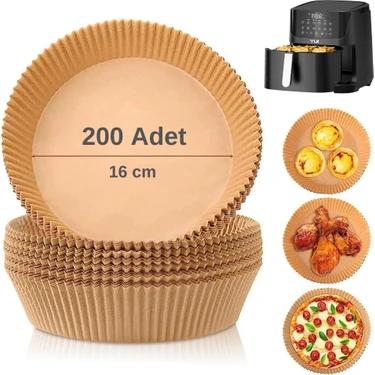 Yui 16  cm Hava Fritözü Airfryer Pişirme Kağıdı Xiaomi, Philips, Arzum, Tefal, Kumtel
