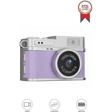 Torima Mini Dijital Kamera Selfie Video Vlog Kamerası Mini Anahtarlık 1080P CMR35