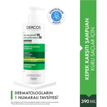 Genel Dercos Şampuan Kuru ve Kepekli 390 ml