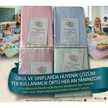 Home Okul Beslenme Örtüsü  Kullan At 1 Paket 30