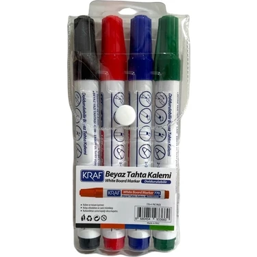 Kraf Doldurulabilir Tahta Kalemi 4'lü Set