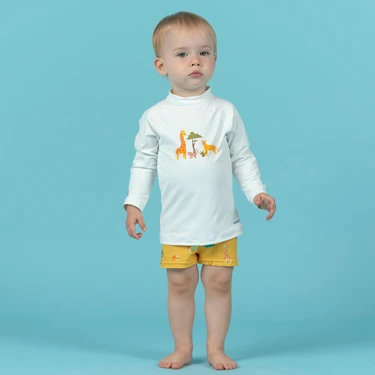 Decathlon Nabaiji Bebek Uv Korumalı Uzun Kollu Tişört - Savan