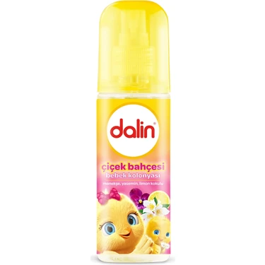 Dalin Bebek Kolonyası Çiçek Bahçesi Menekşe Yasemin Limon Kokulu 150 ml Cam