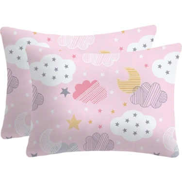 Lief Home %100 Pamuklu Fermuarlı Bebek Yastık Kılıfı | 35X45 ( 2 Adet