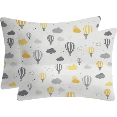 Lief Home %100 Pamuklu Fermuarlı Bebek Yastık Kılıfı | 35X45 ( 2 Adet