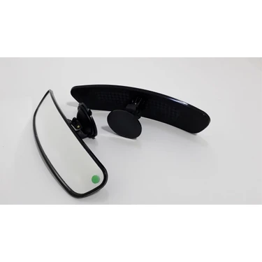 Motaysan Vantuzlu Pırlanta Bombeli Siyah İç Dikiz Aynası 25X6Cm Ergonomik Tasarım ve Konforlu