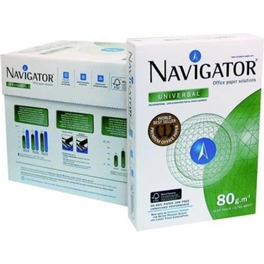 Navigator A4 Fotokopi Kağıdı 80 Gr 500'lü 5 Paket Yüksek Baskı Kalitesi 2000 Sayfa Ofis ve Ev
