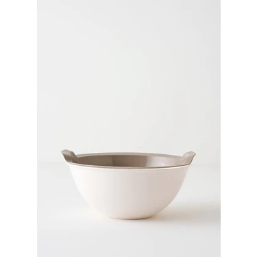 Bella Maison Bej Handle Kaseli Süzgeç 25,5 X 25,5 X 10,8 cm BPA İçermeyen Gıda ile Temasa