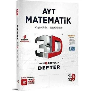 3D Yayınları AYT Matematik Video Destekli