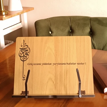 Hü Ma Tasarım ve Aksesuar Masaüstü Kitap Okuma Standı Kuran Rahlesi Tablet Standı Hafız Için
