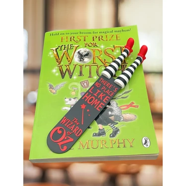 Kitap Ayracı Wizard Of Oz – Oz Büyücüsü Temalı – Çizgili Bacak Tasarımı – 3D