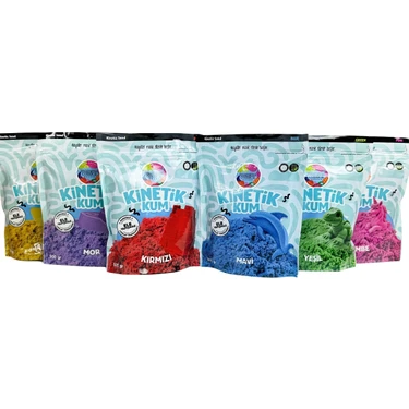 MammaComica Dough MammaComica Oyun Hamuru Kinetik Kum 6 Lı Set 6 x 500 gr Ele Yapışmayan Eğlenceli