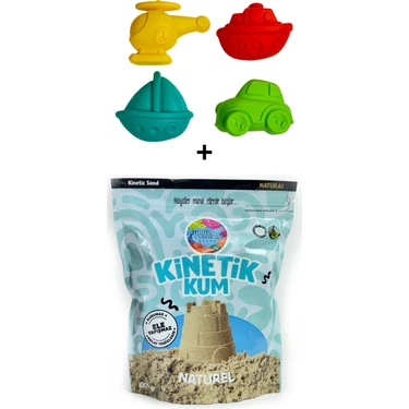 Mammacomica Dough 1000GR Naturel Kinetik Kum + Taşıtlar