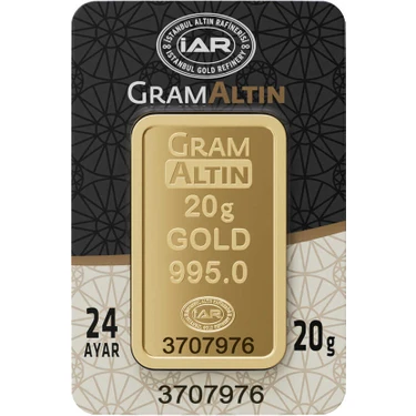 20 gr 24 Ayar Harem Altın Gram Külçe