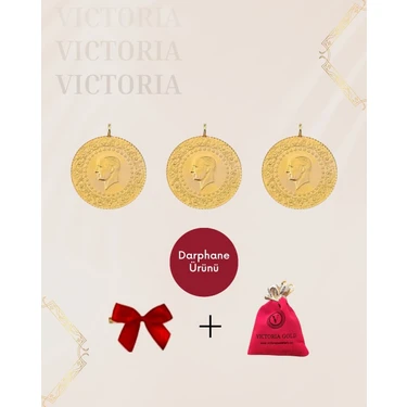 Victoria Gold 3 Adet Tam Altın -Eski Tarihli (Kulplu 22