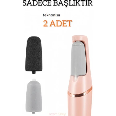 Teknonisa 2 Adet Yedek Törpü Başlığı Siyah ve Gri Renkli Yüksek Kalite Malzeme