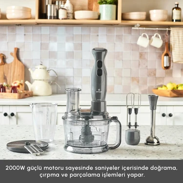 Emsan Pro Multimax 6 In 1 Çok Amaçlı Mutfak Robotu Space Gray 2000