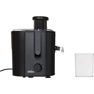 Sinbo SJ-3148 Siyah Katı Meyve Sıkacağı 600 W Güç ile Pratik ve Hızlı Meyve Suyu