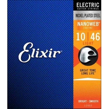 Elixir 12052 Nanoweb Elektro Gitar Teli 10-46