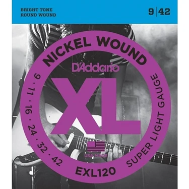 D'Addario DADDARIO EXL120 Elektro Gitar Takım