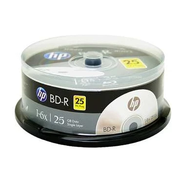 Hp-X Hp Blu-Ray Bd-R 6x 25GB 25LI Cake Box