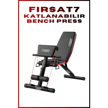 Profesyonel Bench Press Katlanabilir Ayarlanabilir Sırt Açılı Mekik ve Ağırlık Egzersiz Spor