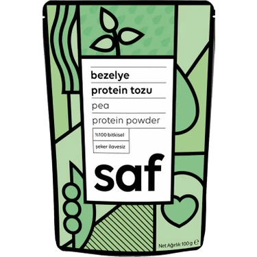 Saf Nutrition %85 Bitkisel Protein İçeren 100 g Bezelye Proteini