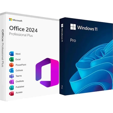 Microsoft Office 2024 Pro Plus + Windows 11 Pro Ömür Boyu Lisans Anahtarı 1