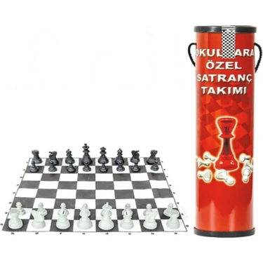 Dede Rulo Satranç Takımı 45x45 Cm Çantalı Ergonomik Tasarım Okul Kullanımı için