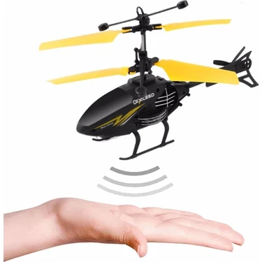Bibizde Uçan Helikopter El Sensörlü Kumandalı Mini Drone Şarjlı Özelliği ile Eğlenceli