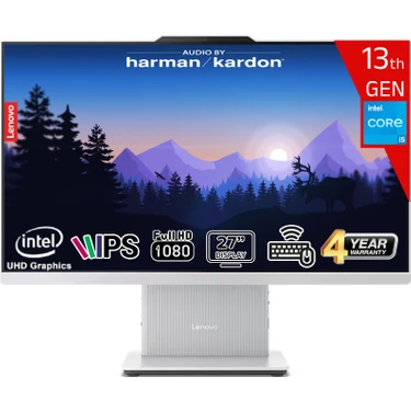 Lenovo Ideacentre Aıo 27IRH9 Intel Core I5 13420H 16GB Ddr5 1tb SSD Intel UHD Graphics WIN11 Pro 27