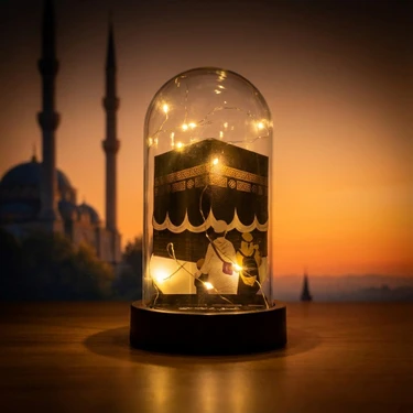 Akıllı Durak Özel Işıklı Kabe Fanus