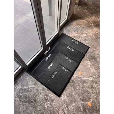 Dekoset Nem ve Toz Alıcı Gri Dış Kapı Paspası 60x90