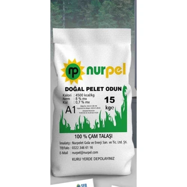 NURPEL %100 Çam Peleti Orijinal – Yüksek Isı – Düşük Kül
