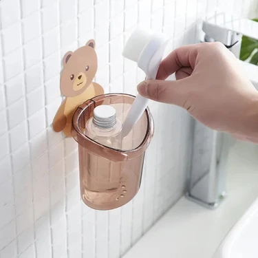 Ttt Ayı Figürlü Plastik Organizer 15 cm Yükseklik Sevimli Tasarım ile Banyo ve Çocuk Odası
