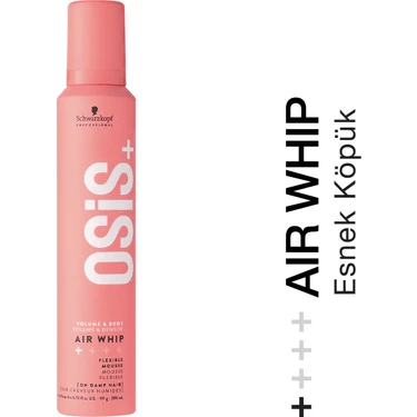 Schwarzkopf OSiS Air Whip Saç Köpüğü 200 ml Hacim Veren Esnek Tutuşlu Provitamin B5 Tüm Saç