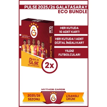 Mythos Cards Eco Bundle - Galatasaray - Pulse Futbolcu Kartları 2025/26 - 2