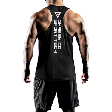 Ghassy Co. Erkek Dry Fit Y-Back Gym Fitness Sporcu Atleti