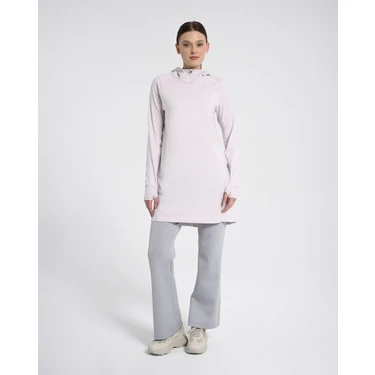 Kapüşonlu  Koton Sweat + Buff