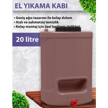 Litolan 20 Litre El Yıkamakabı,kamp,musluklu Su