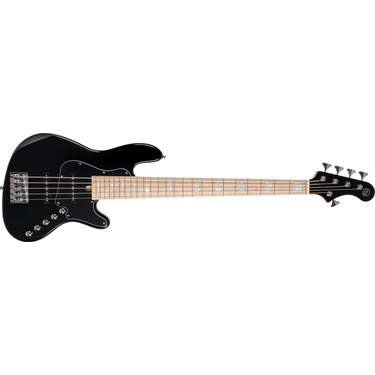 Cort NJS5BK Bas Gitar, 5 Telli, Siyah,