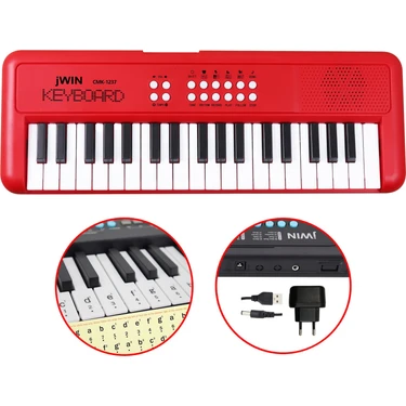 Jwin CMK-1237 37 Tuşlu Elektronik Org (Etiket. Adaptör Hediye) -