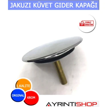AYRINTISHOP Ayrıntishop Otomatik Jakuzi Küvet Gider Kapağı 1